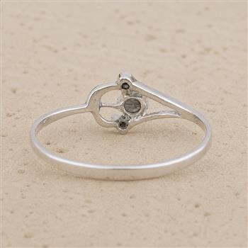 No Reserve 925 Sterling Silver 0.00 Ct Plain Ring 6 US Ring Size