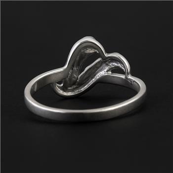 No Reserve 925 Sterling Silver 0.00 Ct Plain Ring 6 US Ring Size