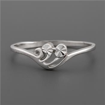No Reserve 925 Sterling Silver 0.00 Ct Plain Ring 6 US Ring Size