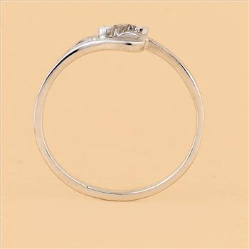 No Reserve 925 Sterling Silver 0.00 Ct Plain Ring 6.5