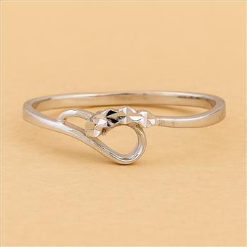 No Reserve 925 Sterling Silver 0.00 Ct Plain Ring 6.5 US Ring Size