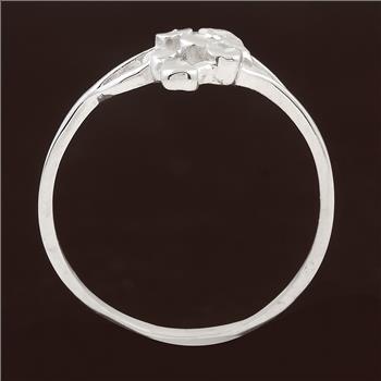 No Reserve 925 Sterling Silver 0.00 Ct Plain Ring 7 US Ring Size