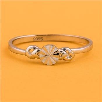 No Reserve 925 Sterling Silver 0.00 Ct Plain Ring 7 US Ring Size