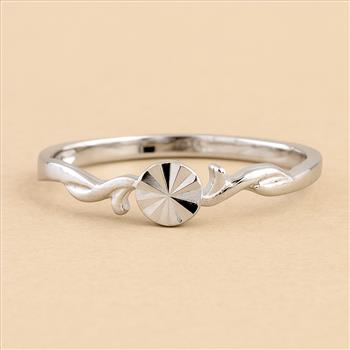 No Reserve 925 Sterling Silver 0.00 Ct Plain Ring 7 US Ring Size