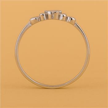 No Reserve 925 Sterling Silver 0.00 Ct Plain Ring 7 US Ring Size