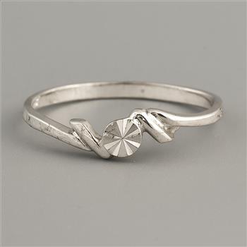 No Reserve 925 Sterling Silver 0.00 Ct Plain Ring 7 US Ring Size