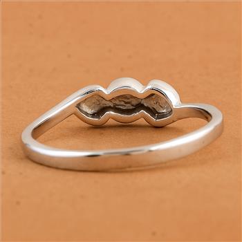 No Reserve 925 Sterling Silver 0.00 Ct Plain Ring 7 US Ring Size