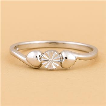 No Reserve 925 Sterling Silver 0.00 Ct Plain Ring 7 US Ring Size