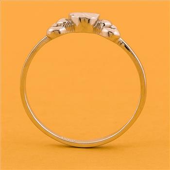No Reserve 925 Sterling Silver 0.00 Ct Plain Ring 7 US Ring Size