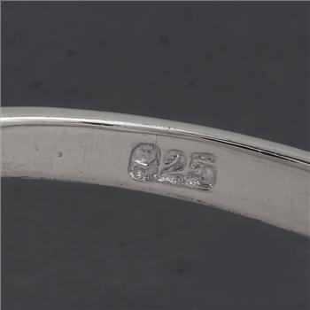 No Reserve 925 Sterling Silver 0.00 Ct Plain Ring 8 US Ring Size