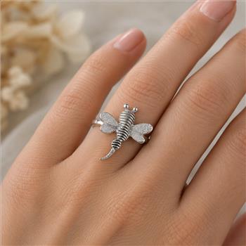 No Reserve 925 Sterling Silver 0.00 Ct Plain Ring 8 US Ring Size