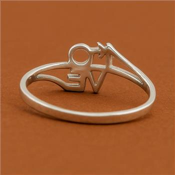 No Reserve 925 Sterling Silver 0.00 Ct Plain Ring