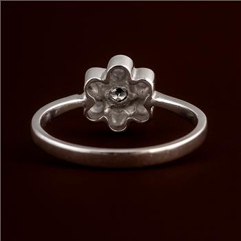 No Reserve 925 Sterling Silver 0.00 Ct Plain Ring