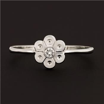 No Reserve 925 Sterling Silver 0.00 Ct Plain Ring