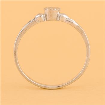 No Reserve 925 Sterling Silver 0.00 Ct Plain Ring