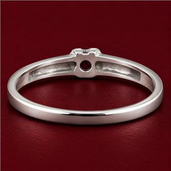 No Reserve 925 Sterling Silver 0.15 Ct Cubic Zirconia Ring 7  US Ring Size