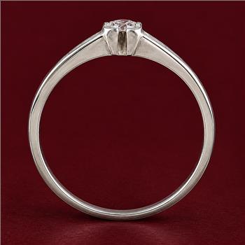 No Reserve 925 Sterling Silver 0.15 Ct Cubic Zirconia Ring 7  US Ring Size