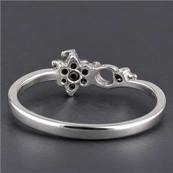 No Reserve 925 Sterling Silver 0.31 Ct Cubic Zirconia Ring 5  US Ring Size