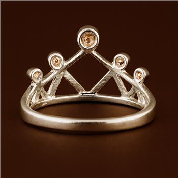 No Reserve 925 Sterling Silver 0.49 Ct Cubic Zirconia Ring 6 US Ring Size