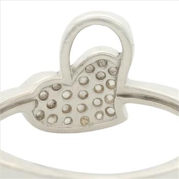 No Reserve 925 Sterling Silver 0.94 Ct Cubic Zirconia Ring 6.5 US Ring Size