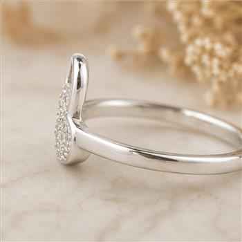 No Reserve 925 Sterling Silver 0.94 Ct Cubic Zirconia Ring 6.5 US Ring Size