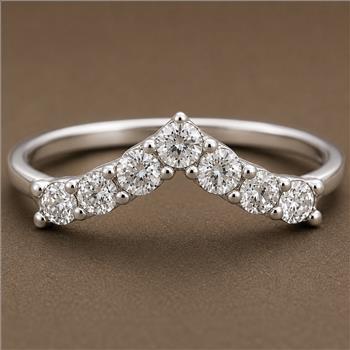 No Reserve 925 Sterling Silver 0.94 Ct Cubic Zirconia Ring 7 US Ring Size