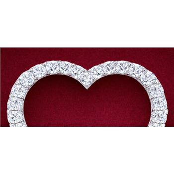 No Reserve 925 Sterling Silver 0.98 Ct Round Cubic Zirconia Pendant