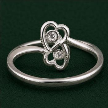 No Reserve 925 Sterling Silver 1.02 Ct Cubic Zirconia Ring 6  US Ring Size