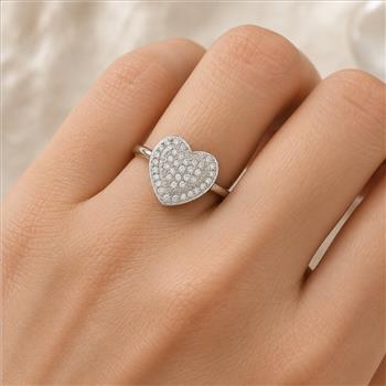 No Reserve 925 Sterling Silver 1.05 Ct Cubic Zirconia Ring 6 US Ring Size