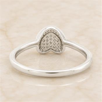 No Reserve 925 Sterling Silver 1.05 Ct Cubic Zirconia Ring 6 US Ring Size