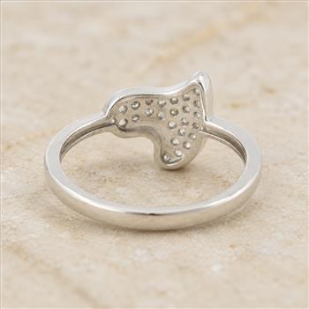 No Reserve 925 Sterling Silver 1.05 Ct Cubic Zirconia Ring 6.5 US Ring Size