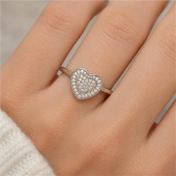 No Reserve 925 Sterling Silver 1.09 Ct Cubic Zirconia Ring 7 US Ring Size