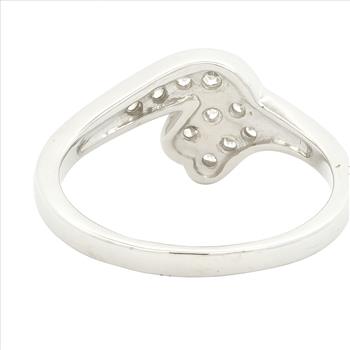 No Reserve 925 Sterling Silver 1.14 Ct Cubic Zirconia Ring 7 US Ring Size