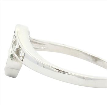 No Reserve 925 Sterling Silver 1.14 Ct Cubic Zirconia Ring 7 US Ring Size