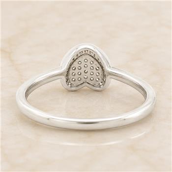No Reserve 925 Sterling Silver 1.18 Ct Cubic Zirconia Ring 7 US Ring Size