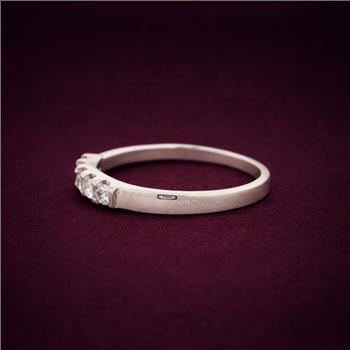 No Reserve 925 Sterling Silver 1.19 Ct Cubic Zirconia Ring 6 US Ring Size