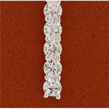 No Reserve 925 Sterling Silver 1.20 Ct Round Cubic Zirconia Pendant