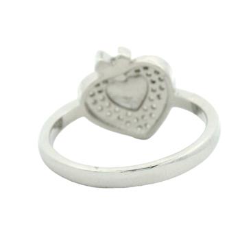 No Reserve 925 Sterling Silver 1.21 Ct Cubic Zirconia Ring 6.5 US Ring Size