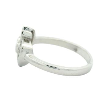 No Reserve 925 Sterling Silver 1.21 Ct Cubic Zirconia Ring 6.5 US Ring Size