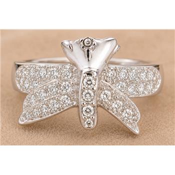 No Reserve 925 Sterling Silver 1.21 Ct Cubic Zirconia Ring 6.5 US Ring Size