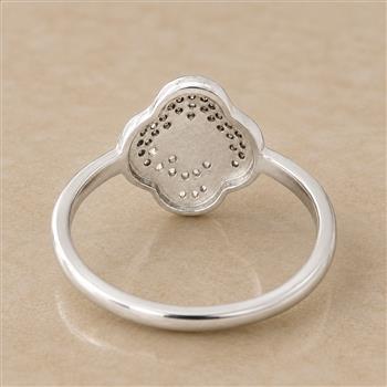 No Reserve 925 Sterling Silver 1.22 Ct Cubic Zirconia Ring 7 US Ring Size