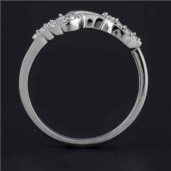 No Reserve 925 Sterling Silver 1.24 Ct Cubic Zirconia Ring 6 US Ring Size