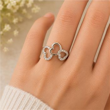 No Reserve 925 Sterling Silver 1.24 Ct Cubic Zirconia Ring 6 US Ring Size