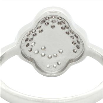 No Reserve 925 Sterling Silver 1.24 Ct Cubic Zirconia Ring 8.5 US Ring Size