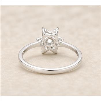 No Reserve 925 Sterling Silver 1.25 Ct Cubic Zirconia Ring 5 US Ring Size