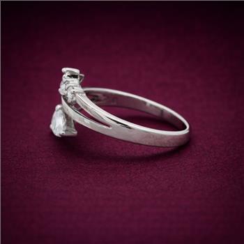 NO RESERVE 925 Sterling Silver 1.25 Ct Cubic Zirconia Ring 8 US Ring Size