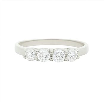 No Reserve 925 Sterling Silver 1.44 Ct Cubic Zirconia Ring 6.5 US Ring Size