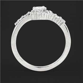 No Reserve 925 Sterling Silver 1.49 Ct Cubic Zirconia Ring 6 US Ring Size