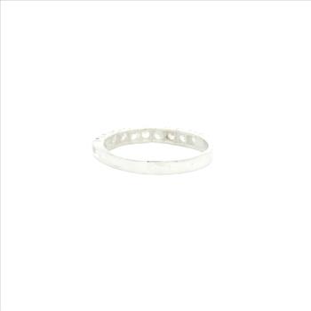 No Reserve 925 Sterling Silver 1.55 Ct Cubic Zirconia Ring 6 US Ring Size