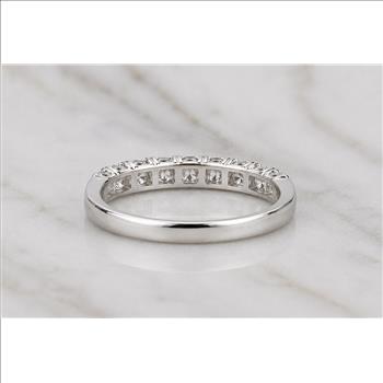 No Reserve 925 Sterling Silver 1.55 Ct Cubic Zirconia Ring 6 US Ring Size